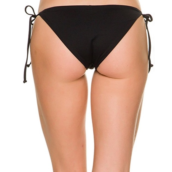 L Space Swim Nwt L Space Lily Black Side Tie Bikini Bottoms Poshmark